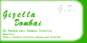 gizella dombai business card